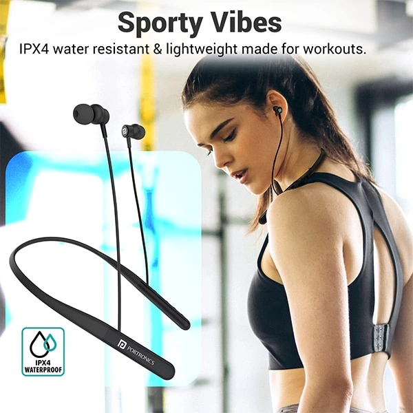 Portronics Harmonics Z4 Wireless Stereo Neckband Bluetooth Headset