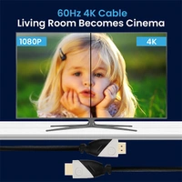 Portronics HDMI Cable 1.5 m Konnect Sync 4k 60Hz