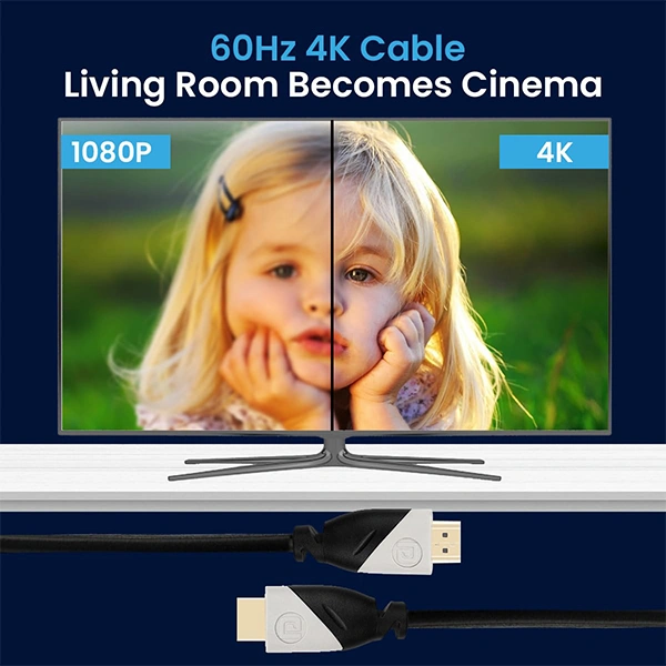 Portronics HDMI Cable 1.5 m Konnect Sync 4k 60Hz