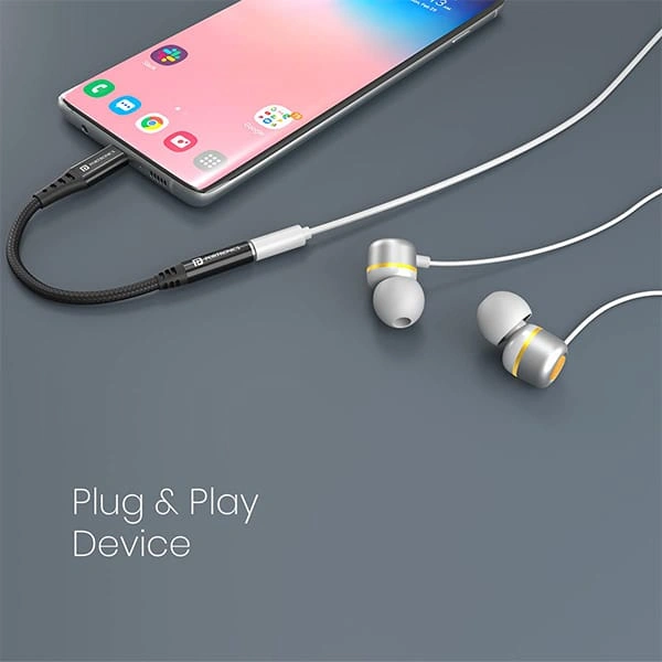 Portronics iKonnect 3 Lightning to 3.5mm Earphone Aux Stereo Jack Phone Converter (iOS)