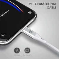 Portronics Konnect B+ 8 Pin Usb Cable 3.0 Amp Output with Charge & Data Sync with 1M