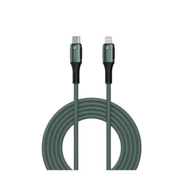 Portronics Konnect CL 20W POR-1067 Type-C to 8 Pin USB 1.2M Cable - White - White