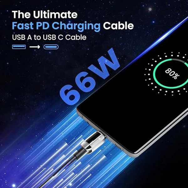 Portronics Konnect Grid USB A to Type C Cable