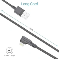 Portronics Konnect L 1.2M 3A 8 Pin USB Cable - White - White