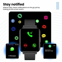 Portronics Kronos X4 Smart Calling Watch - Black - Black