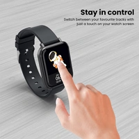 Portronics Kronos X4 Smart Calling Watch - Black - Black