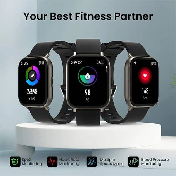 Portronics Kronos Y1 Bluetooth Calling Smart Watch - Grey - Grey