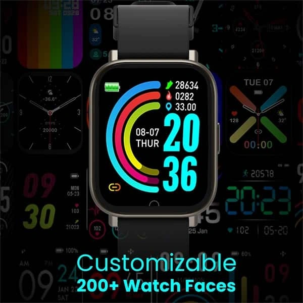 Portronics Kronos Y1 Bluetooth Calling Smart Watch - Grey - Grey