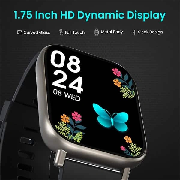 Portronics Kronos Y1 Bluetooth Calling Smart Watch - Grey - Grey