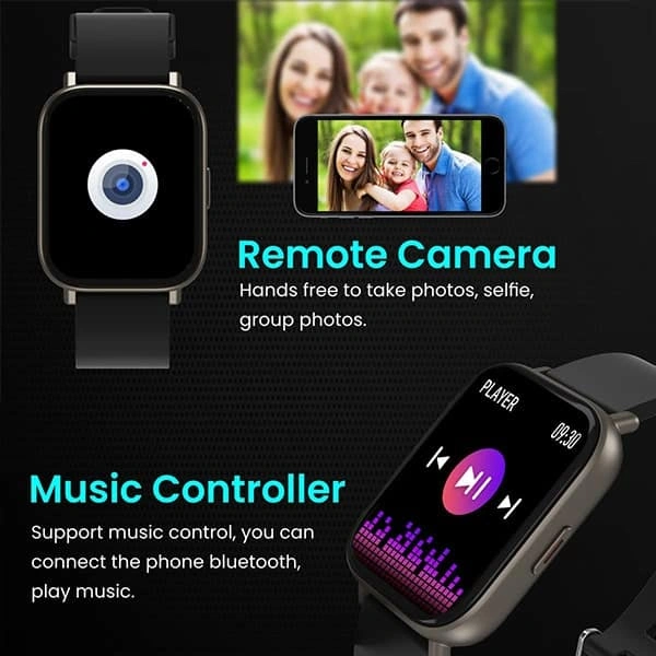Portronics Kronos Y1 Bluetooth Calling Smart Watch - Grey - Grey