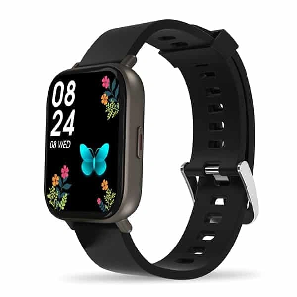 Portronics Kronos Y1 Bluetooth Calling Smart Watch - Black - Black