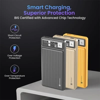 Portronics Luxcell 10K 10000 mAh Designer Power Bank with 22.5W Max Output - Ivory White - Ivory White