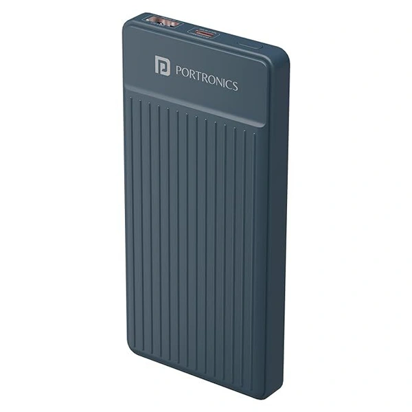 Portronics Luxcell B 10K 10000mAh Power Bank - Dark Grey - Dark Grey
