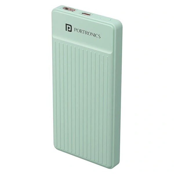 Portronics Luxcell B 10K 10000mAh Power Bank - Green - Green