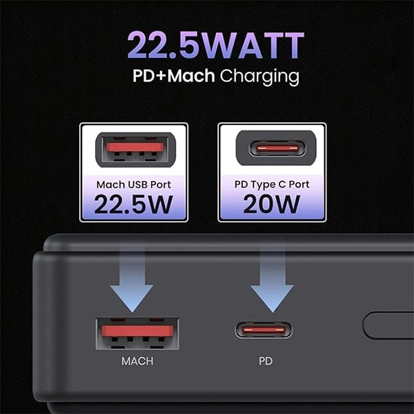 Portronics Luxcell B 20K 20000 mAh Power Bank with 22.5W Max Output
