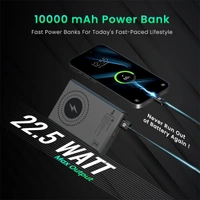 Portronics Luxcell MagClick 10K 10000mAh 15W Magnetic Power Bank