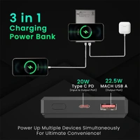 Portronics Luxcell MagClick 10K 10000mAh 15W Magnetic Power Bank