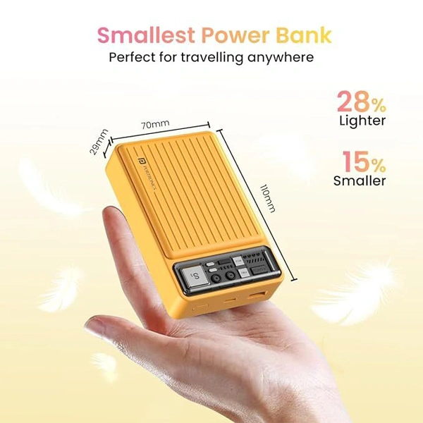 Portronics Luxcell Mini 20K 20000 mAh Smallest Power Bank
