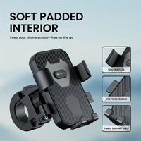 Portronics Mobile 4 Bike Phone Mount with 360° Rotational - Grey