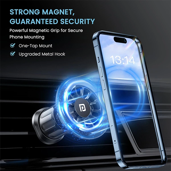 Portronics Mogun 2 Magnetic Universal Mobile Holder - Grey