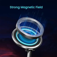 Portronics Mogun 3 Magnetic Car Phone Holder - Grey