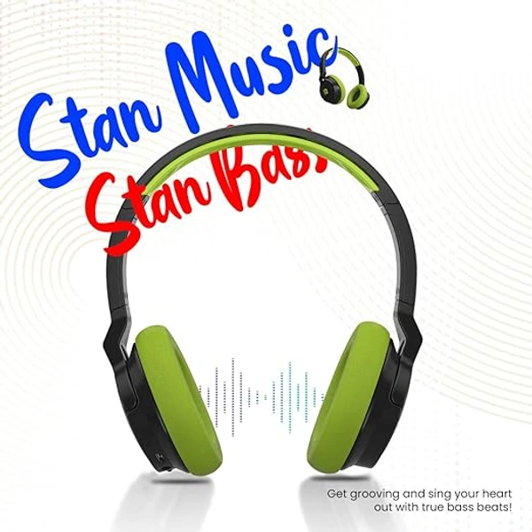 Portronics Muffs M1 Wireless Bluetooth Over Ear Headphone - Red - Red