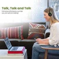 Portronics Muffs M1 Wireless Bluetooth Over Ear Headphone - Red - Red