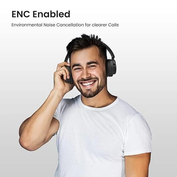 Portronics Muffs M2 Bluetooth Headphones - White - White
