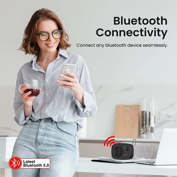 Portronics Pixel 2 Wireless Bluetooth Portable Speaker - Blue - Blue