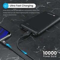 Portronics Power Brick II 10000 mAh Power Bank - White - White