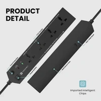 Portronics Power Plate 10 with 1500W 4 Socket Extension Boards