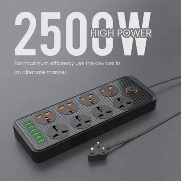 Portronics Power Plate 7 2500W with 6+8 Socket Extension Boards