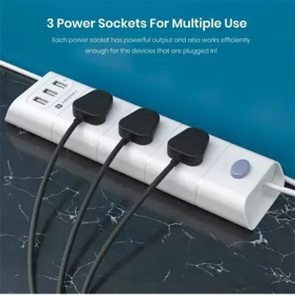 Portronics Power Plate 8 1500W with 3 USB + 3 Socket Extension Boards