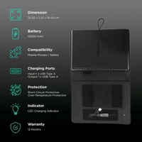 Portronics Power Wallet 10K 10000mAh Power Bank