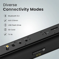 Portronics Pure Sound 104 100W Soundbar with Wired Subwoofer - Grey