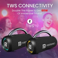 Portronics Radiant 30W Wireless Bluetooth Portable Speaker - Blue - Blue