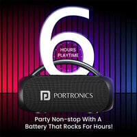 Portronics Radiant 30W Wireless Bluetooth Portable Speaker - Blue - Blue