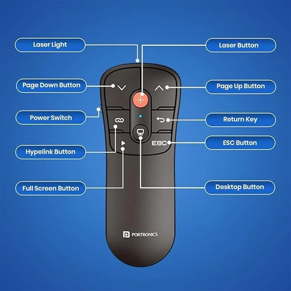 Portronics SlideMate Wireless Presenter Remote