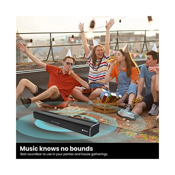 Portronics Sound Slick 5 80W Bluetooth Wireless Soundbar with LED Display