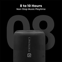 Portronics SoundDrum 1 10W TWS Bluetooth Speaker - Black - Black