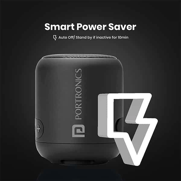 Portronics SoundDrum 1 10W TWS Bluetooth Speaker - Black - Black