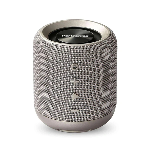 Portronics SoundDrum 10W Portable Bluetooth Speaker - Grey - Grey