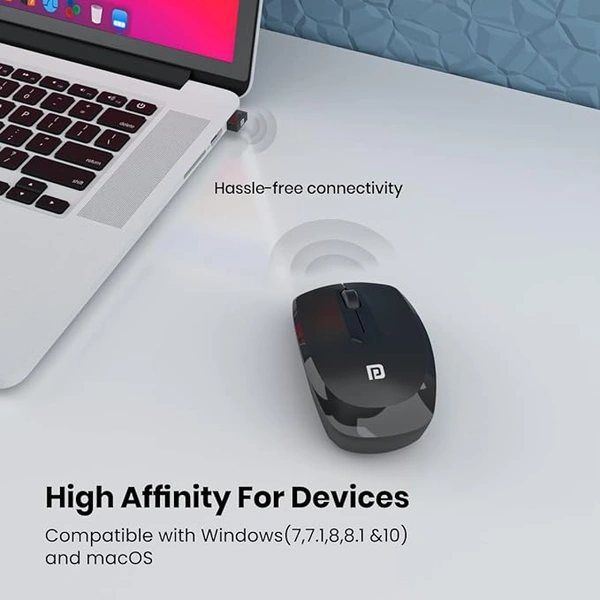 Portronics Toad 25 Wireless Mouse - Red - Red