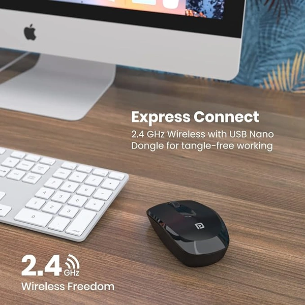 Portronics Toad 25 Wireless Mouse - Red - Red