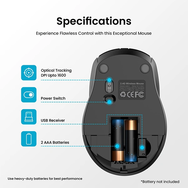 Portronics Toad 31 Wireless Mouse - Purple - Purple