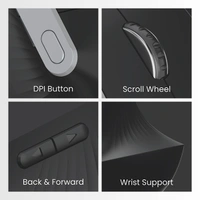 Portronics Toad Ergo Vertical Advanced Wireless Ergonomic Mouse - Grey