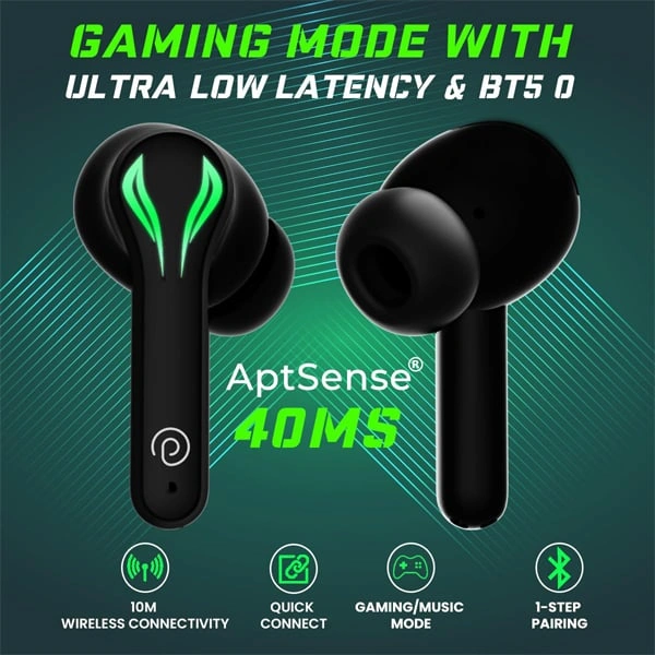 pTron PTron Bassbuds Jade Truly Wireless Earbuds