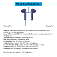 pTron PTron Bassbuds Lite In-Ear True Wireless Earbuds - White - White