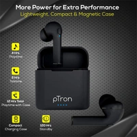 pTron PTron Bassbuds Vista True Wireless Earbuds - Blue - Blue