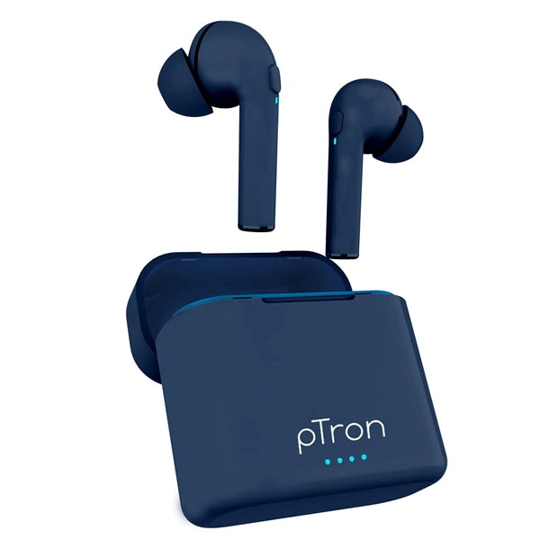 pTron PTron Bassbuds Vista True Wireless Earbuds - Blue - Blue